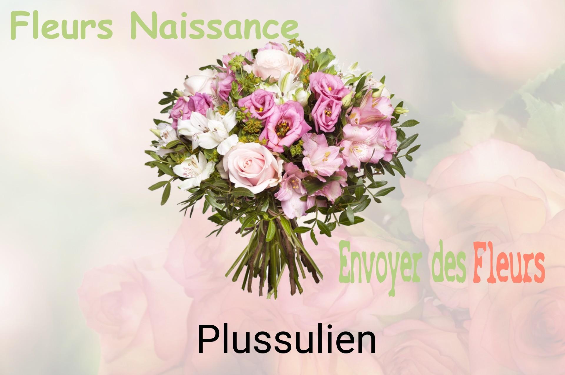 Bouquet de fleurs de naissance livré à Plussulien